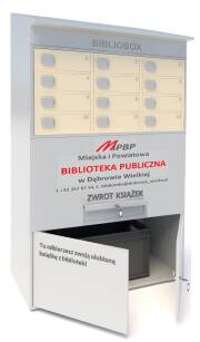 BIBLIOBOX 12-skrtykowy Z TREZOREM, ok. 1800x1950x1260x500 mm (WxSxG)